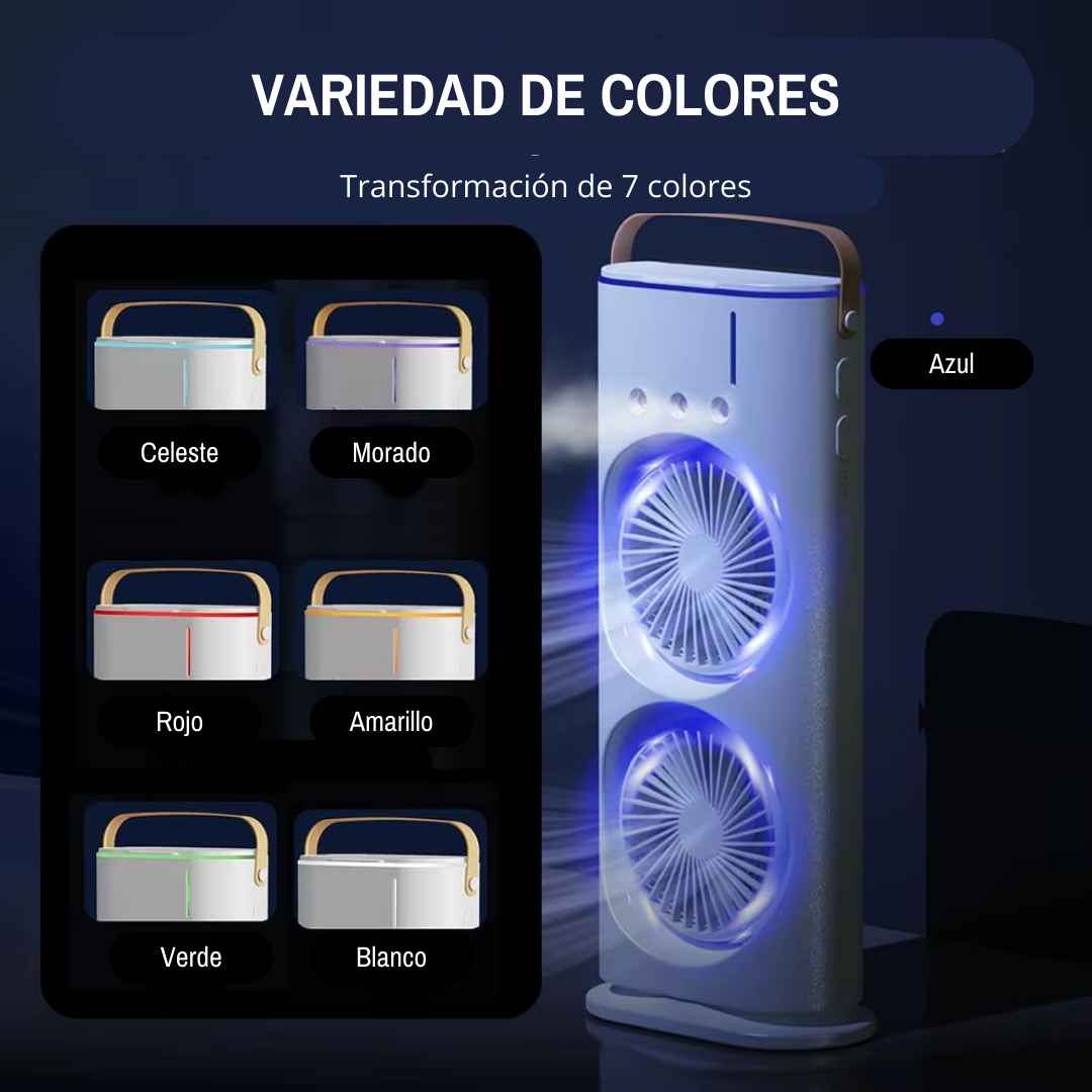 Ventilador Humidificador Doble ULTRAFRESH™ ❄️